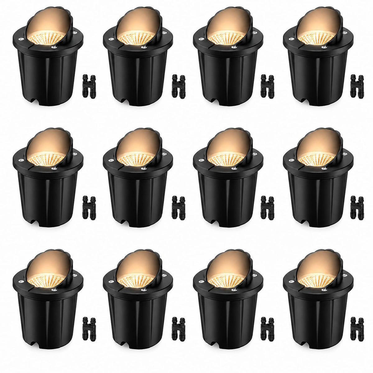 Low Voltage Landscape Lights, 12W LED Outdoor In-Ground Lights