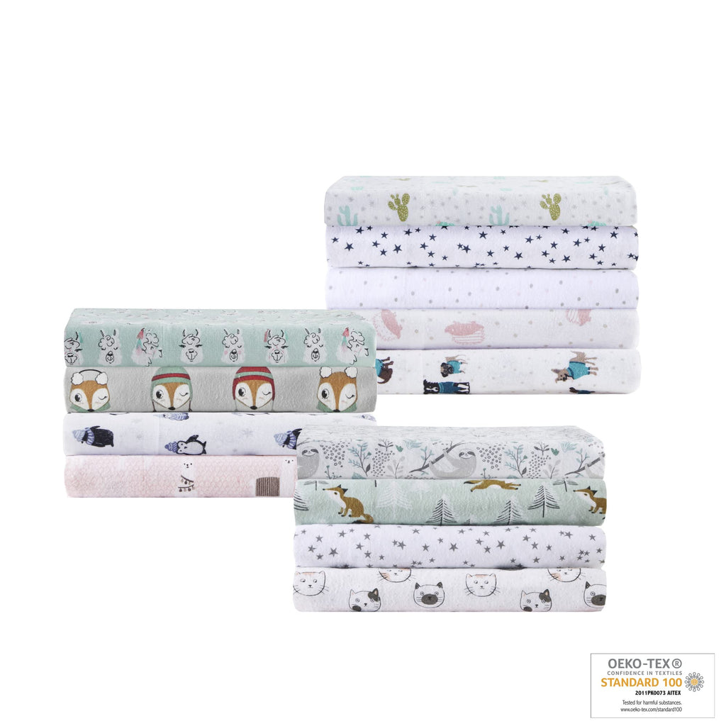 Cozy Soft 100% Cotton Flannel Sheets, Full, 4 pcs