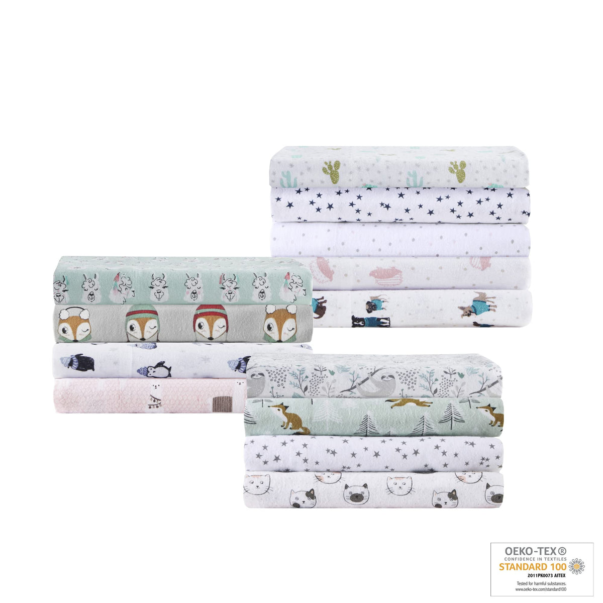 Cozy Soft 100% Cotton Flannel Sheets, Full, 4 pcs