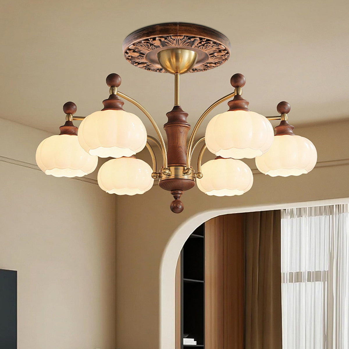 2 Pairs Split Ceiling Medallion,10" OD x 4" ID,Bronze