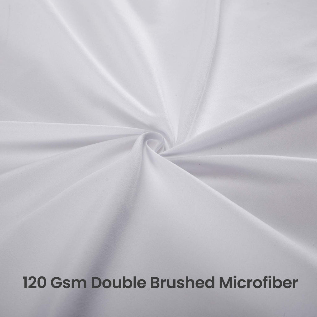 Pleated Bed Skirts, 15 inch Tailored Drop Easy Fit Bedskirt, Anti-Static, Fade Resistant (White)