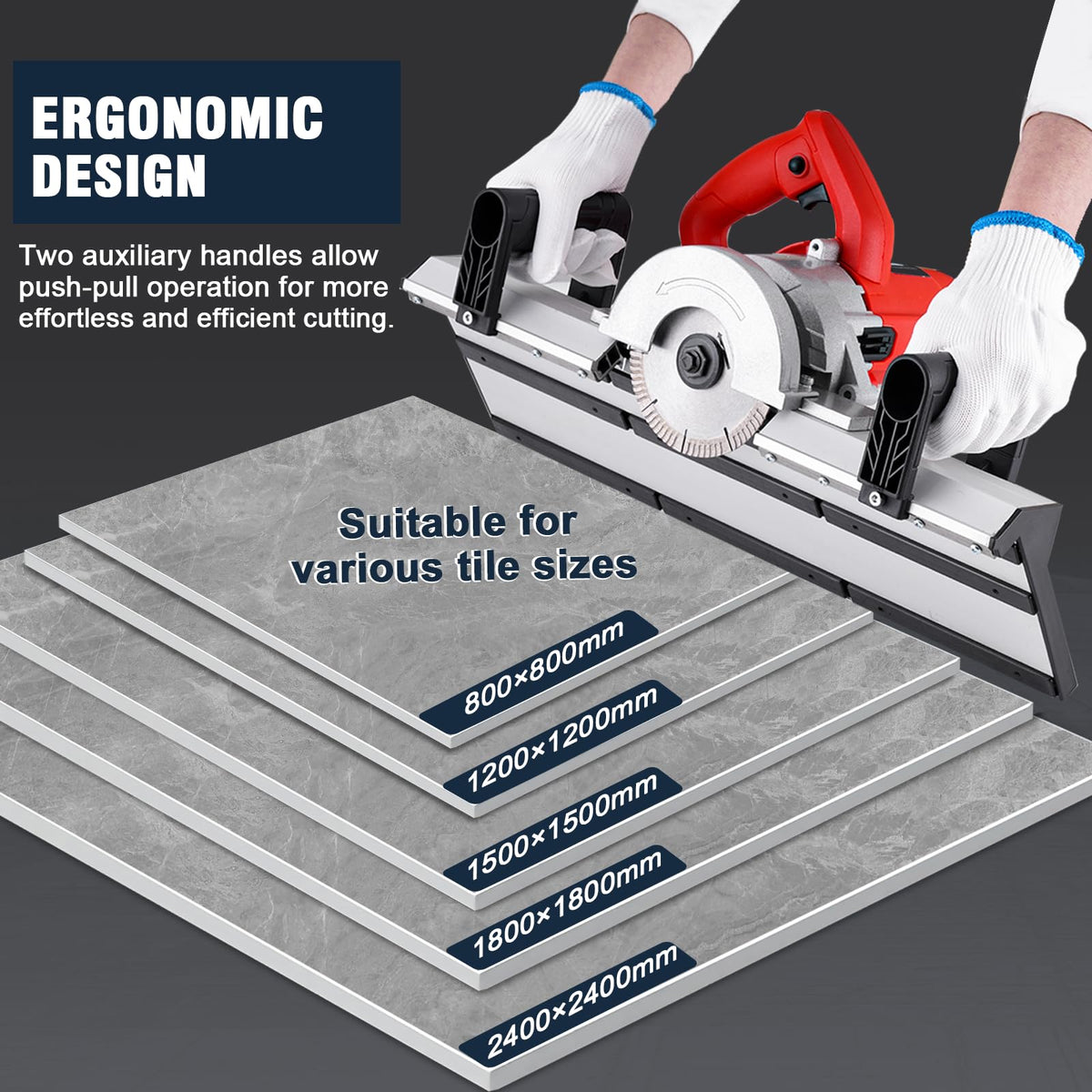 Electric Tile Bevel 45 Degree Tile Chamfering Tool Tile Chamfering Machine with Auto Spraying System for Large Format