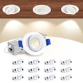 12 Pack 2 Inch Adjustable Gimbal 5CCT Recessed LED Light 5W