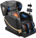 Massage Chair Full Body Zero Gravity Recliner, 2026 Black Leather | 14 Shiatsu Rollers, 10 Airbags, 5 Auto Modes