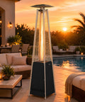 Patio Heater 48, 000 BTU Outdoor Propane Heater with Wheels