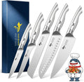 Kitchen Knife Set,5PCS High Carbon Stainless Steel Chef Knife Set | Ultra Sharp Blades, Ergonomic Non-Slip Grip