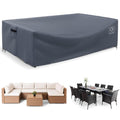 Outdoor Furniture Cover Waterproof, Patio Sectional Cover for Outdoor Furniture Set, 600D Heavy Duty, 110" L x 84" W