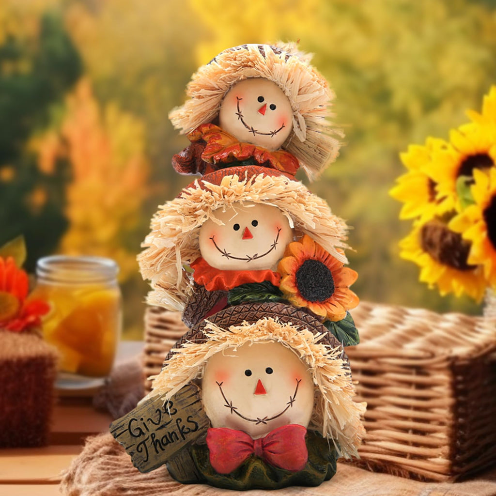 Autumn Thanksgiving Scarecrow Decoration Handmade Thanksgiving Decor Garden Dining Room Decoration Gifts