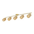 Track Lights Ceiling Mount, Handwoven Rattan Track Lighting