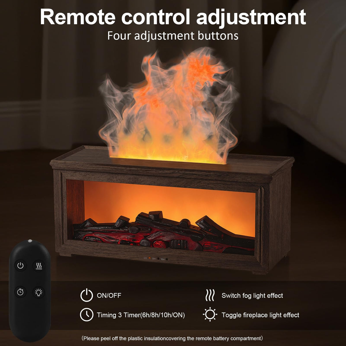 Fireplace Diffuser, Fireplace Flame Essential Oil Diffuser Humidifier