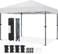 10x10 Pop Up Canopy Tent 1-Button One Person Quick Setup