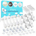 Complete Baby Proofing Kit - Child Safety Hidden Locks for Cabinets & Drawers, Adjustable Safety Latches, Corner