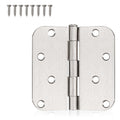 4 Inch Door Hinges Brushed Nickel, Interior Door Hinges, 12 Pack