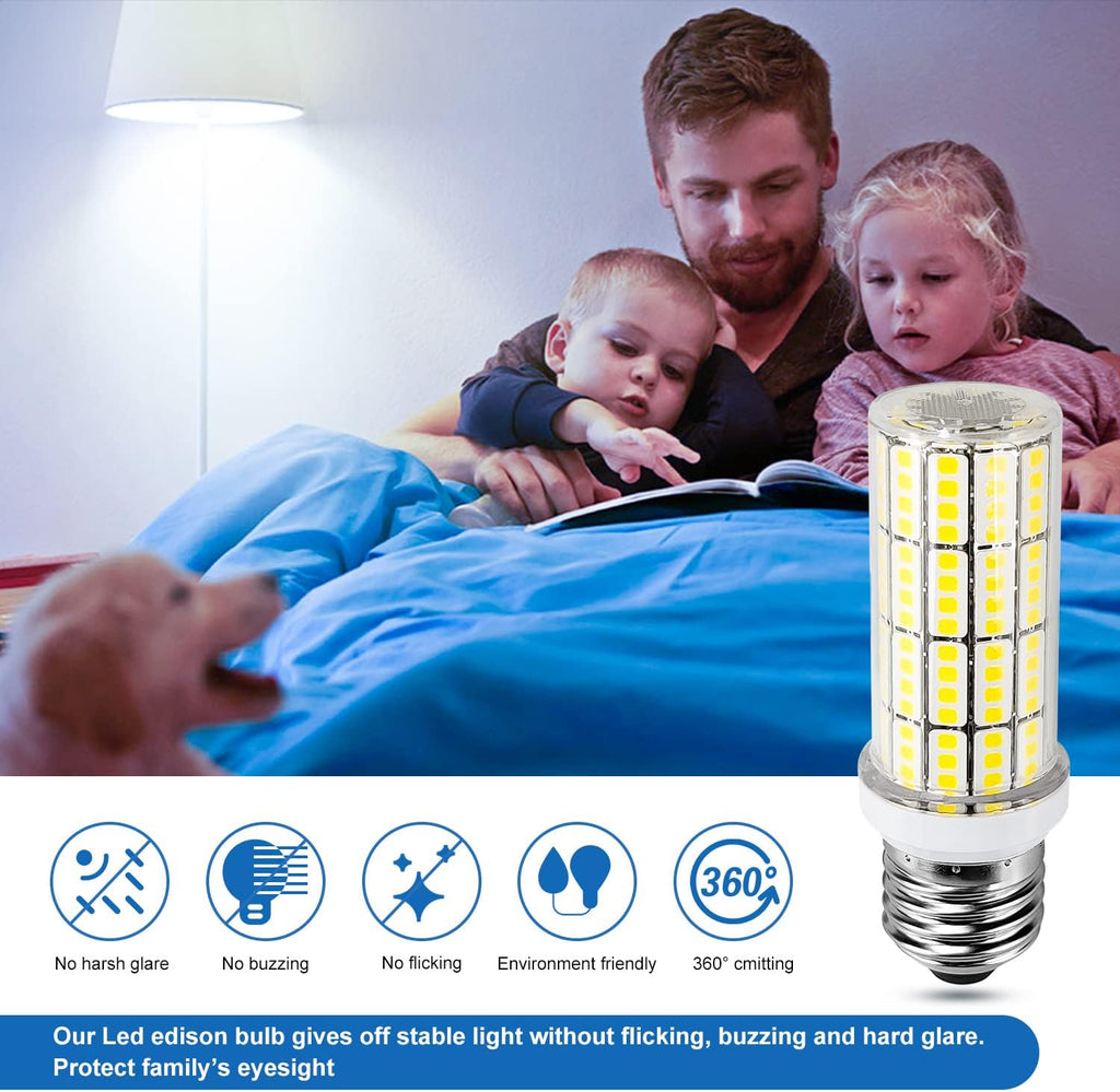 LED Corn Light Bulb 200w Equivalent 2500 Lumen 5000K Cool Daylight White 20W E26/E27 Base Ceiling Fan Led Light Bulb