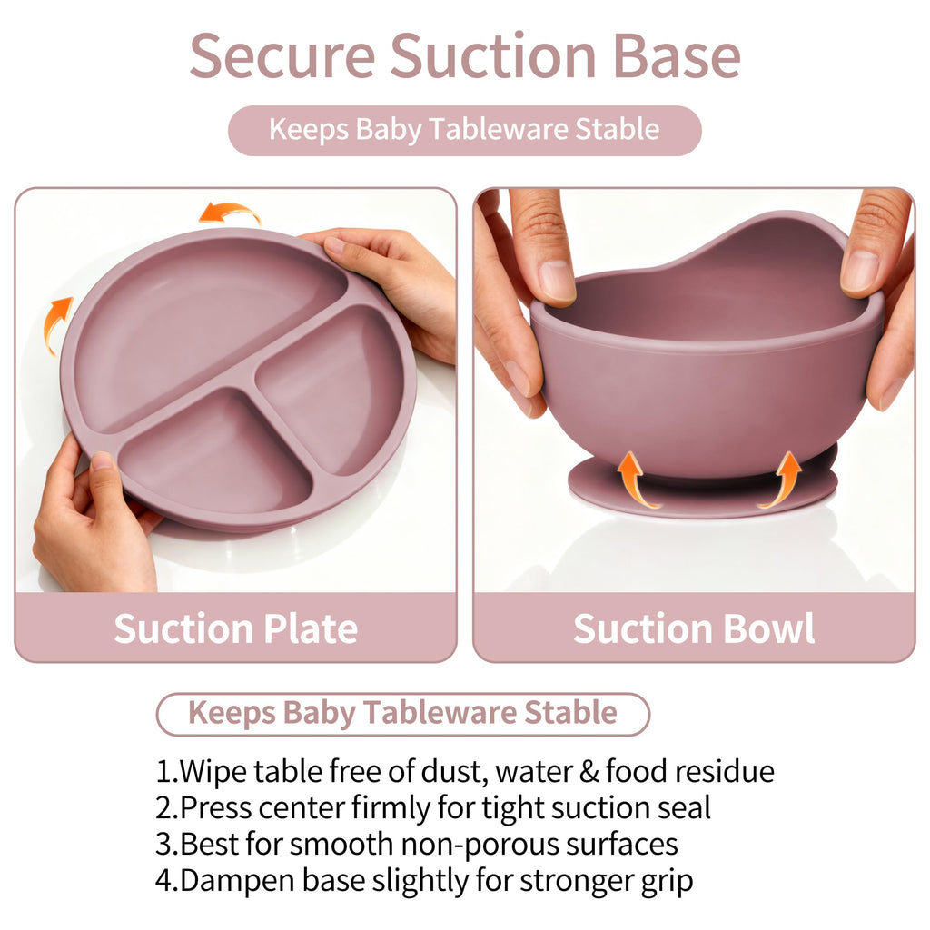13PCS Baby Feeding Set, Removable Stainless & Silicone, Odor-Free