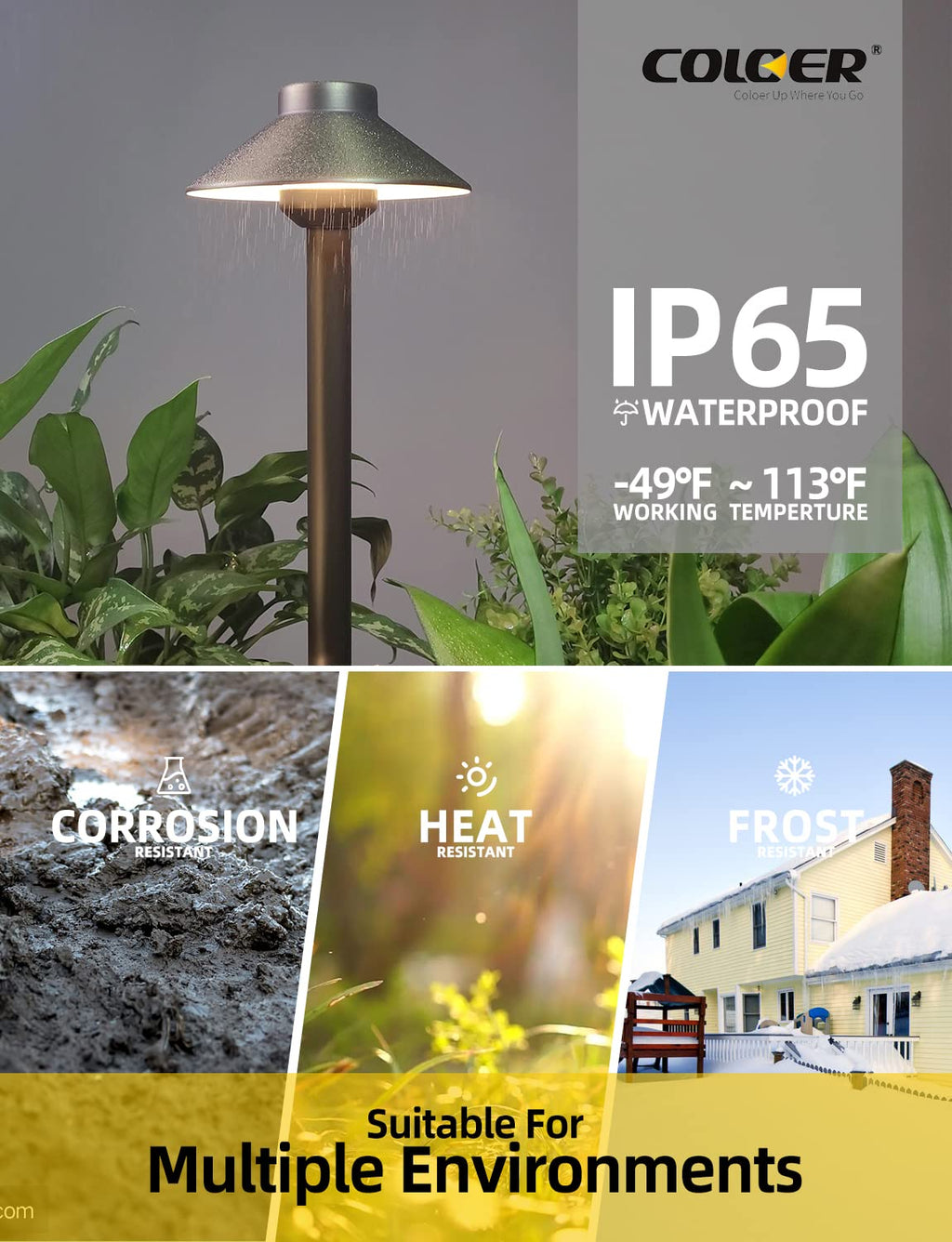 Brass Low Voltage Pathway Lights 4-Pack with 3W LED G4 Bulb (602B)