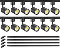 LED Track Lighting Kit with 13FT H Type Track Rail, Black