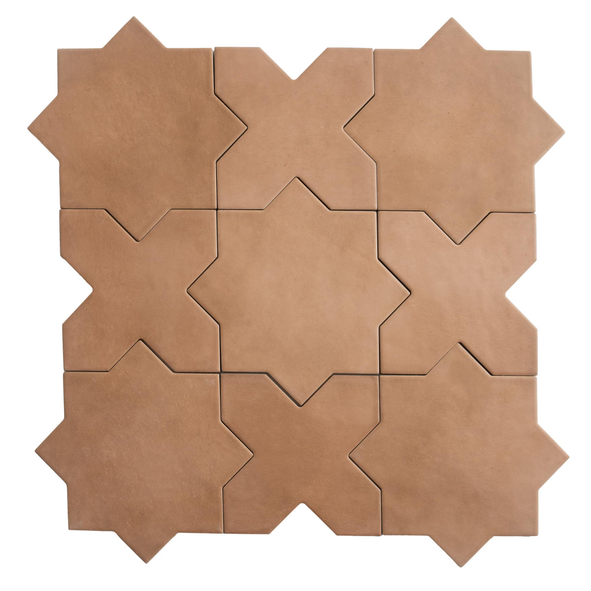 Porcelain Tile Terracotta 7x7+5x5 Matte 10.62 sq ft/case 2-Pack