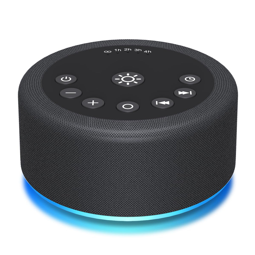 Sound Machine White Noise Brown Noise Machine Night Light 30 Non Looping Sounds 12 Lights 5 Timers Sleep Sounds