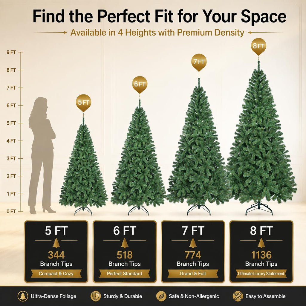 PE&PVC Mixed Auto Christmas Tree, Xmas Tree
