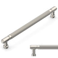 20 Pack Brushed Satin Nickel knurled Cabinet Pulls 7.5"