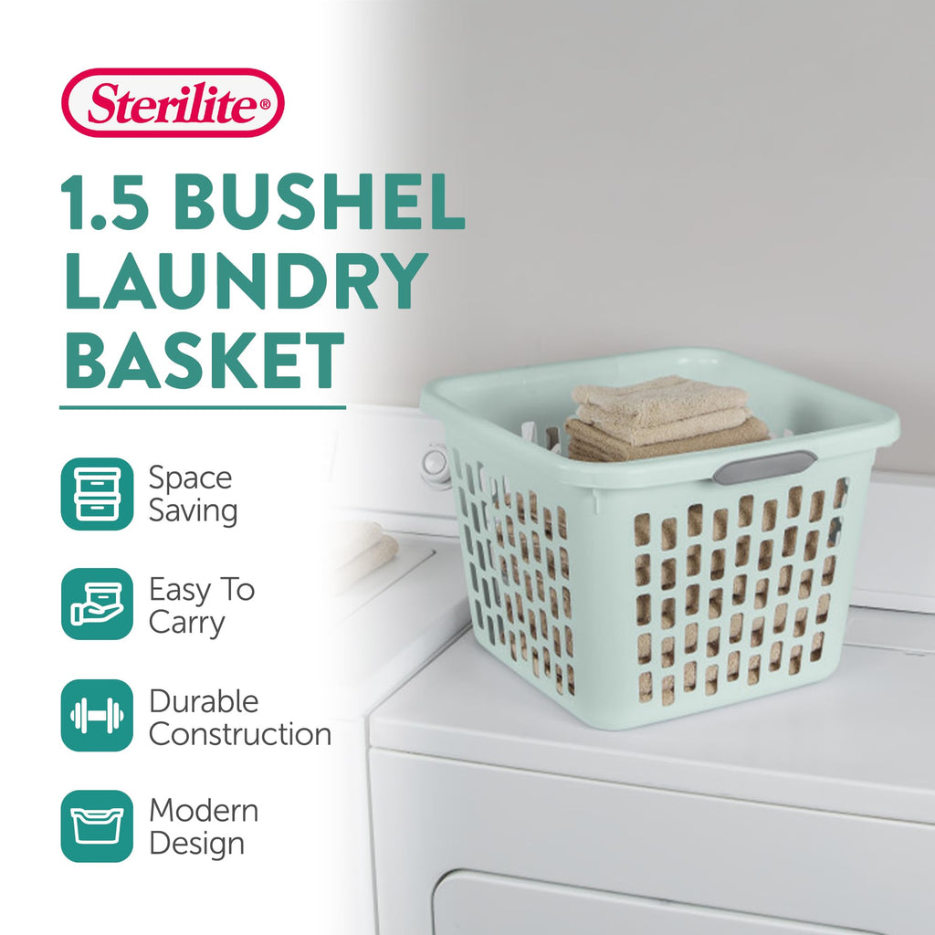 Basket, Plastic Clothes Hamper, 12-Pack