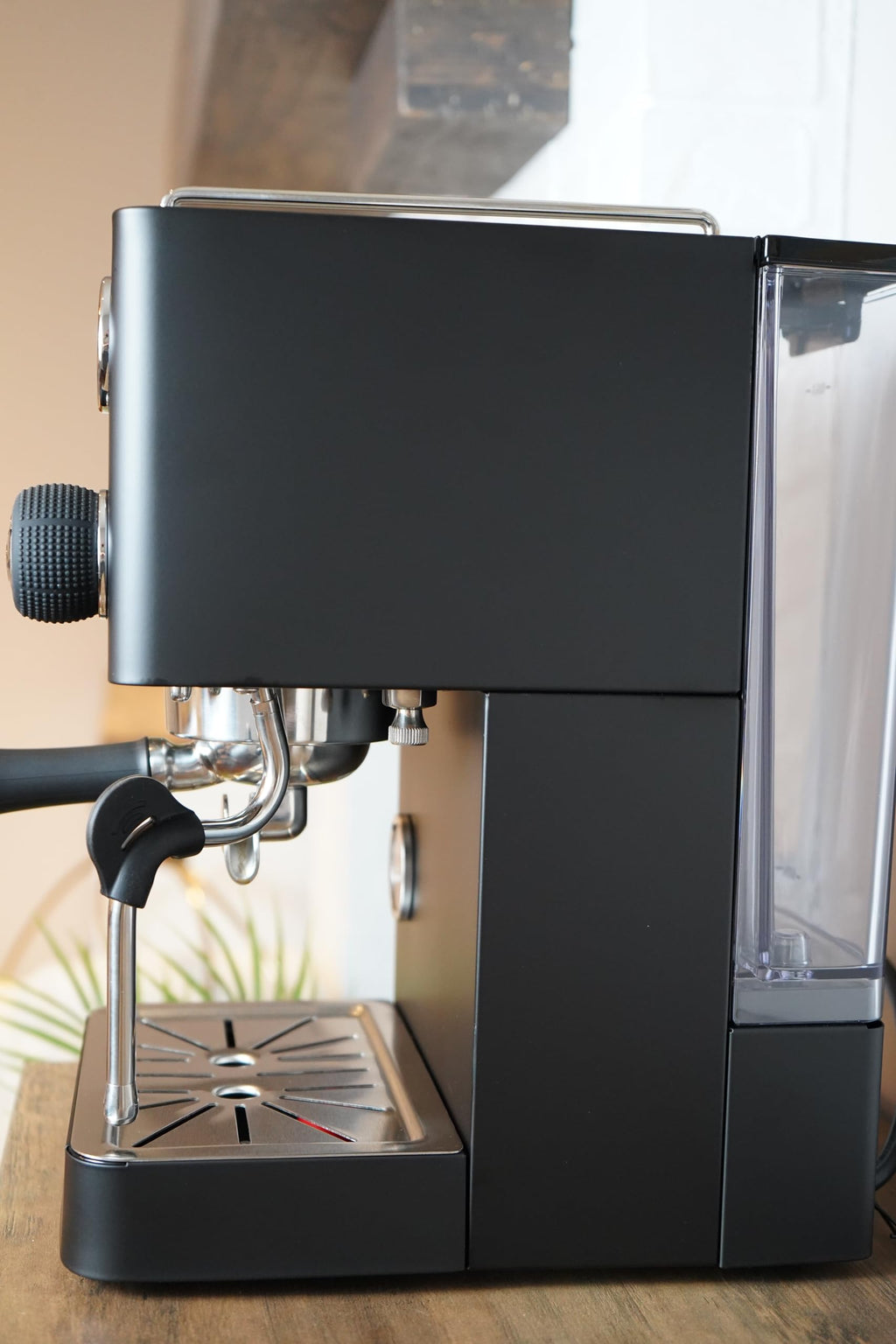 Legato V2 Espresso Machine, PID Temperature Control, 58mm Portafilter, Black