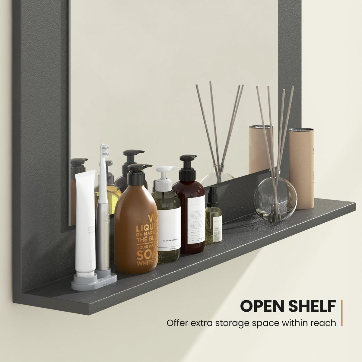 Bathroom Mirror with Shelf