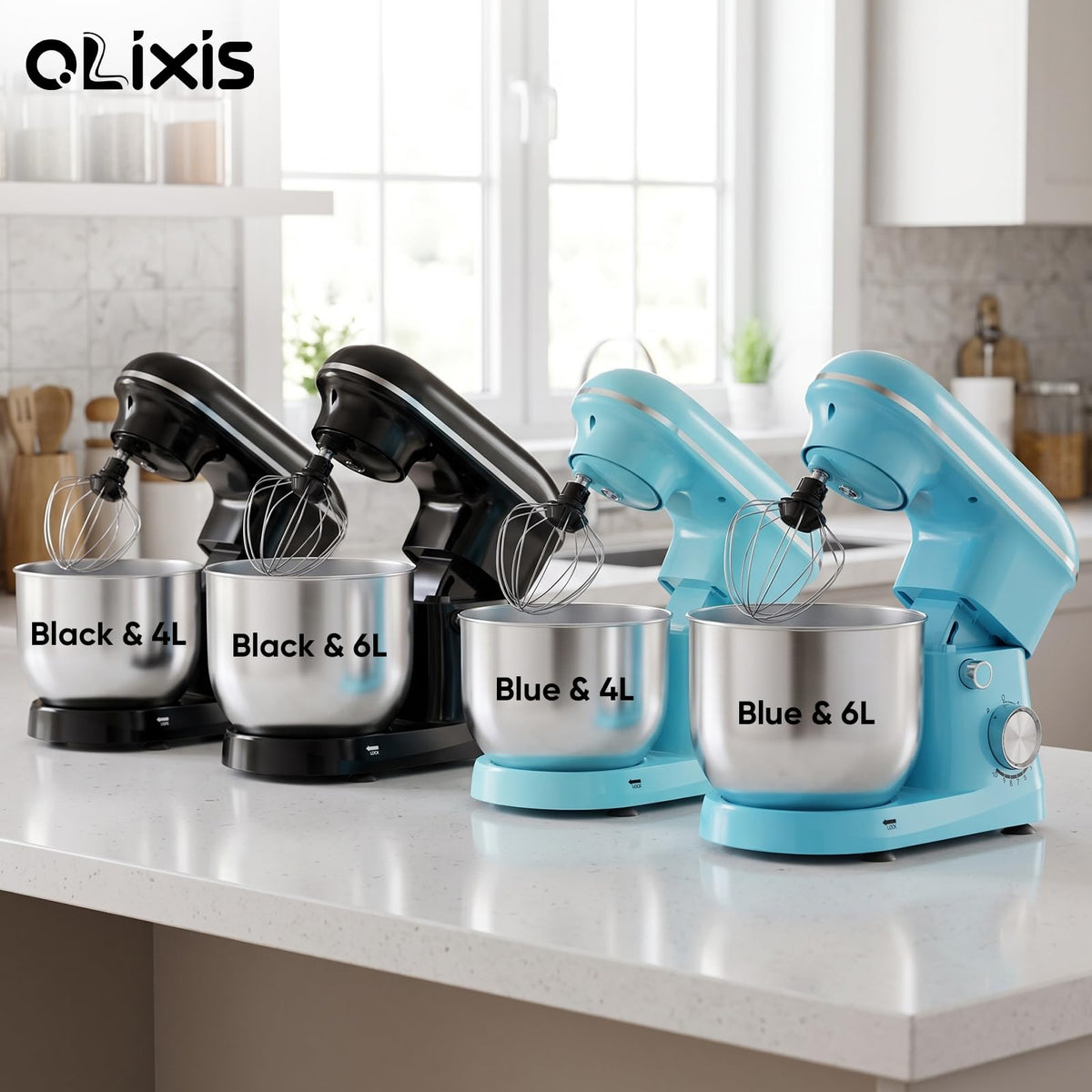 6.3 Qt Stand Mixer, 10-Speed Tilt-Head Electric Mixer for Baking