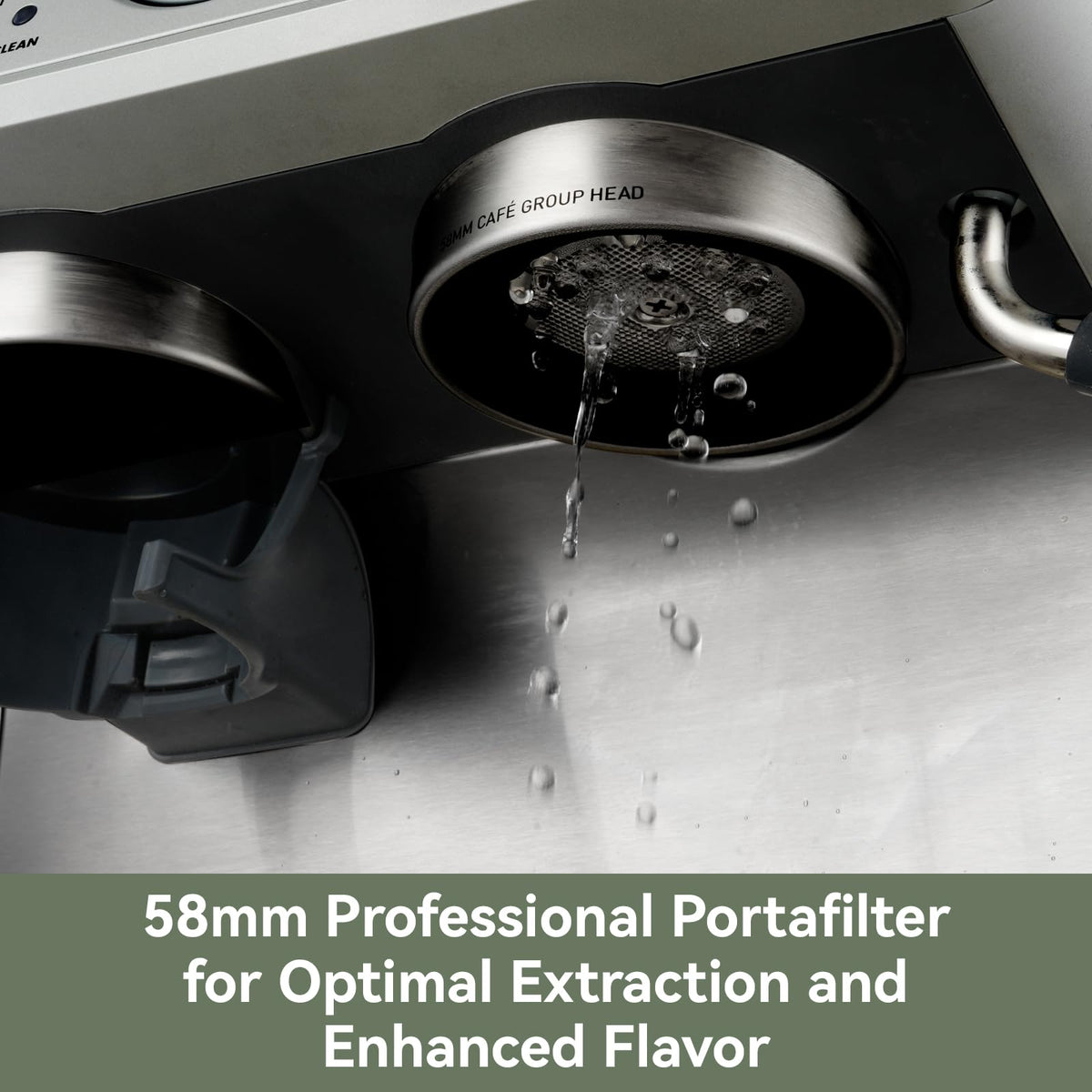 Dual Boiler Espresso Machine With Built-In Grinder & 58mm Portafilter