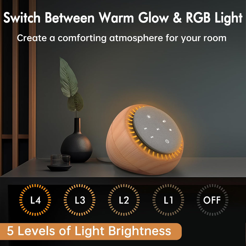 Sound Machine for Sleep, White Noise for Sleeping Adults & Baby