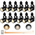 Track Lighting Heads with GU10 3CCT Adjustable Black 12 Heads