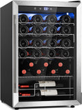 Wine Cooler Refrigerator, Freestanding Wine Fridge with Adjust Temperature（32°F- 61°F）