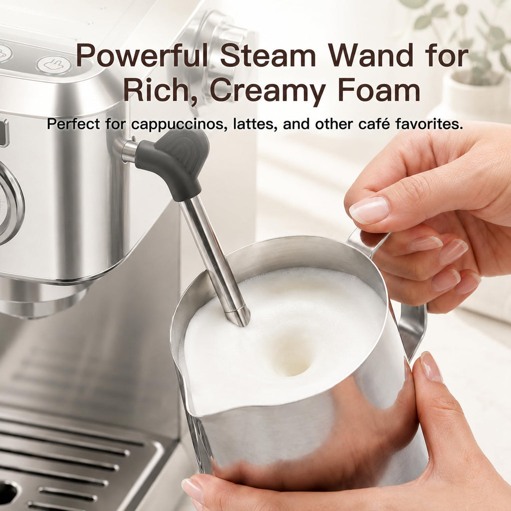 Espresso Machine, 20-Bar Pump Espresso Maker with Milk Frother