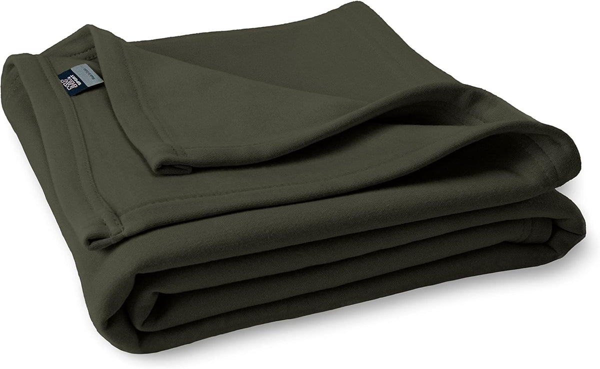 Lightweight Sweatshirt Blanket Throw - Warm & Cozy, Breathable Oversized Fleece Knit, Couch, Bed, Travel, Cold
