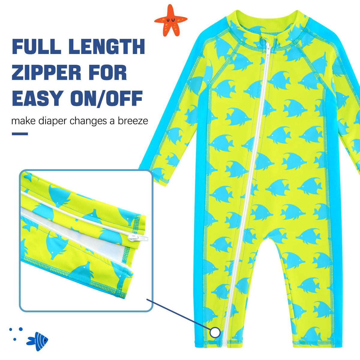 Baby Boys Swimsuit Infant One Piece Bathing Suit