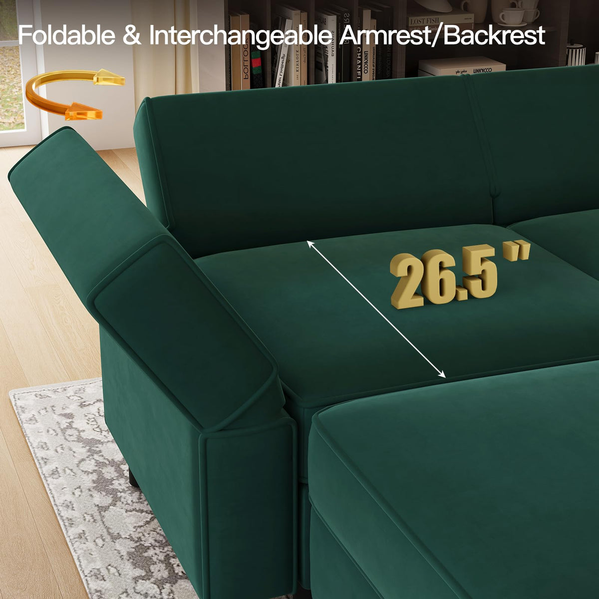 Modular Sectional Sofa with Ottomans Velvet Reversible Sleeper Sectional Sofa with Chaise Modular Sleeper Sofa Bed
