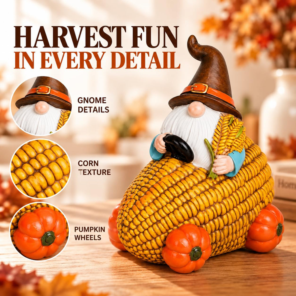 Fall Figurine, Thanksgiving Harvest Table Decor