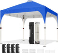 10x10 Pop Up Canopy Tent, Easy Set-Up Commercial Gazebo - Blue