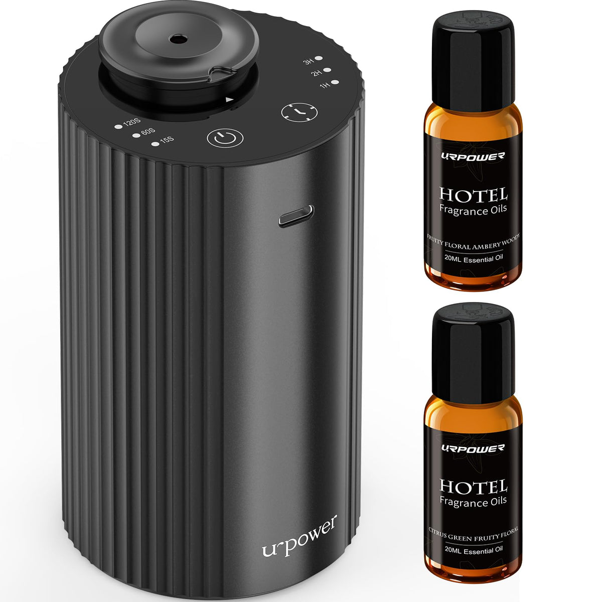 Waterless Essential Oil Diffuser Cordless Mini Scent Diffuser 20mL