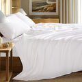 100% Egyptian Long-Staple Cotton Sheets Set, Percale Weave