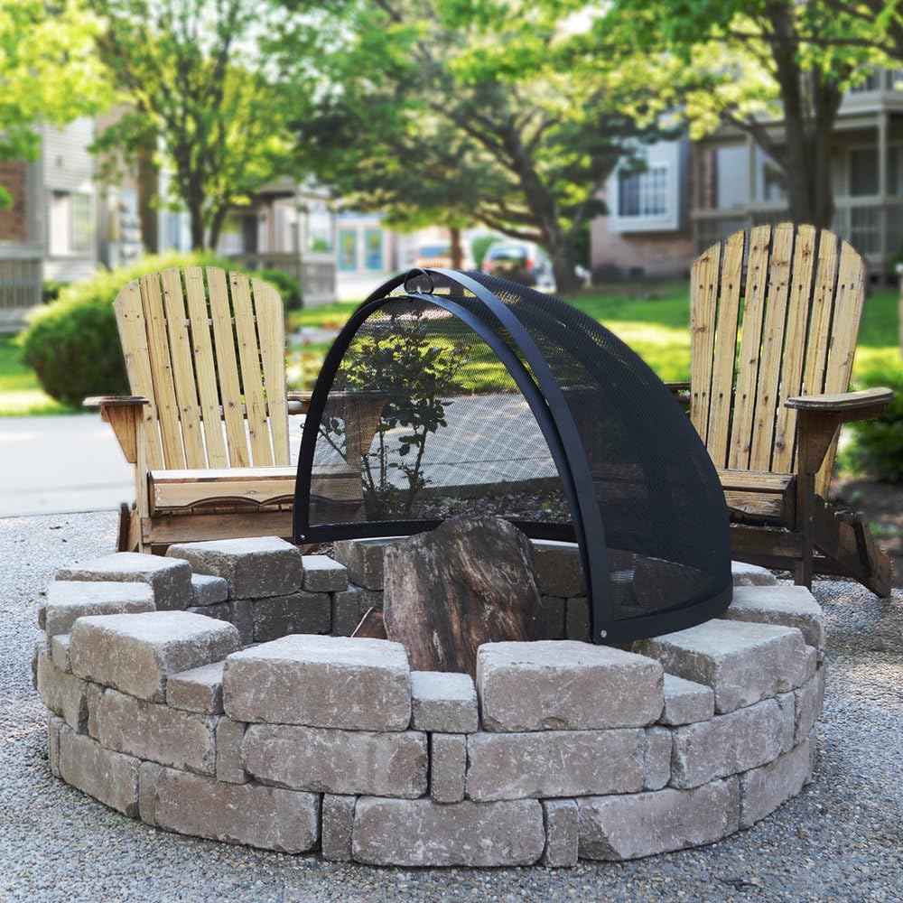 36 Inch Fire Pit Easy Access Spark Screen