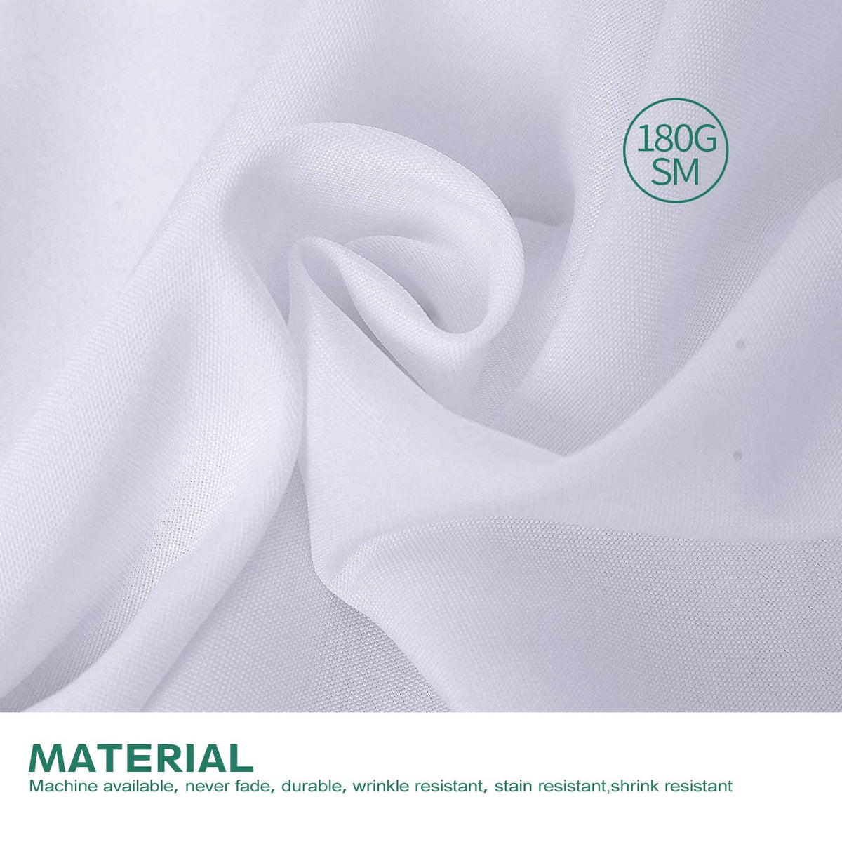 90 Inch White Tablecloths for Round Tables