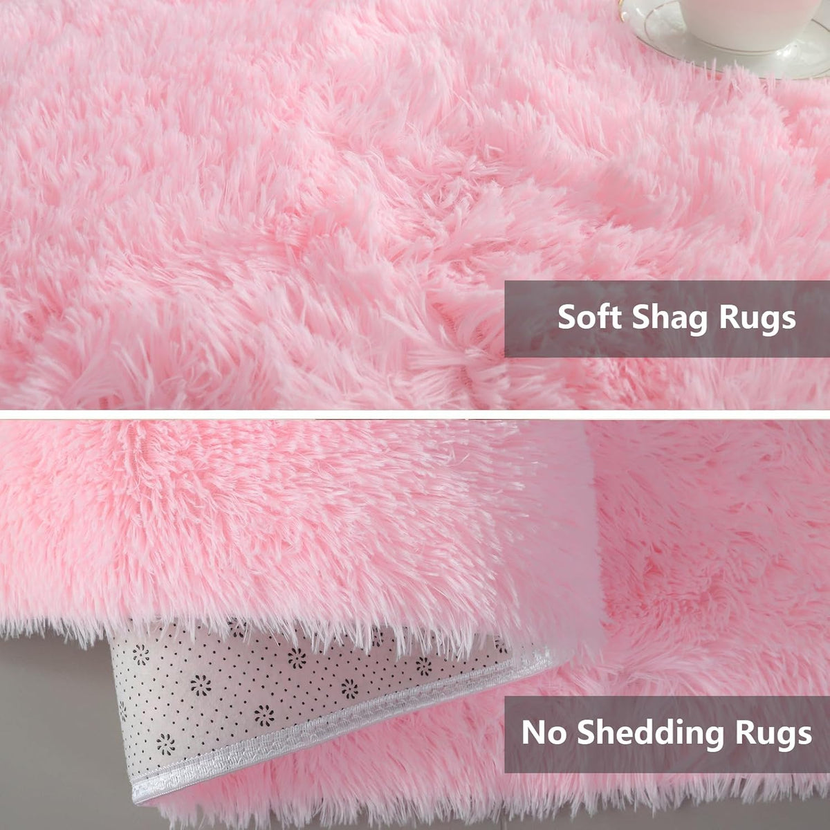 Shag Area Rugs for Bedroom Living Room, Ultra Soft Fluffy Area Rugs for Dorm, Indoor Carpet Nursery Rugs