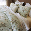 French Country Garden Toile Floral Duvet Cover Bedding Set Cotton Asian Style Tapestry Chinoiserie Peony