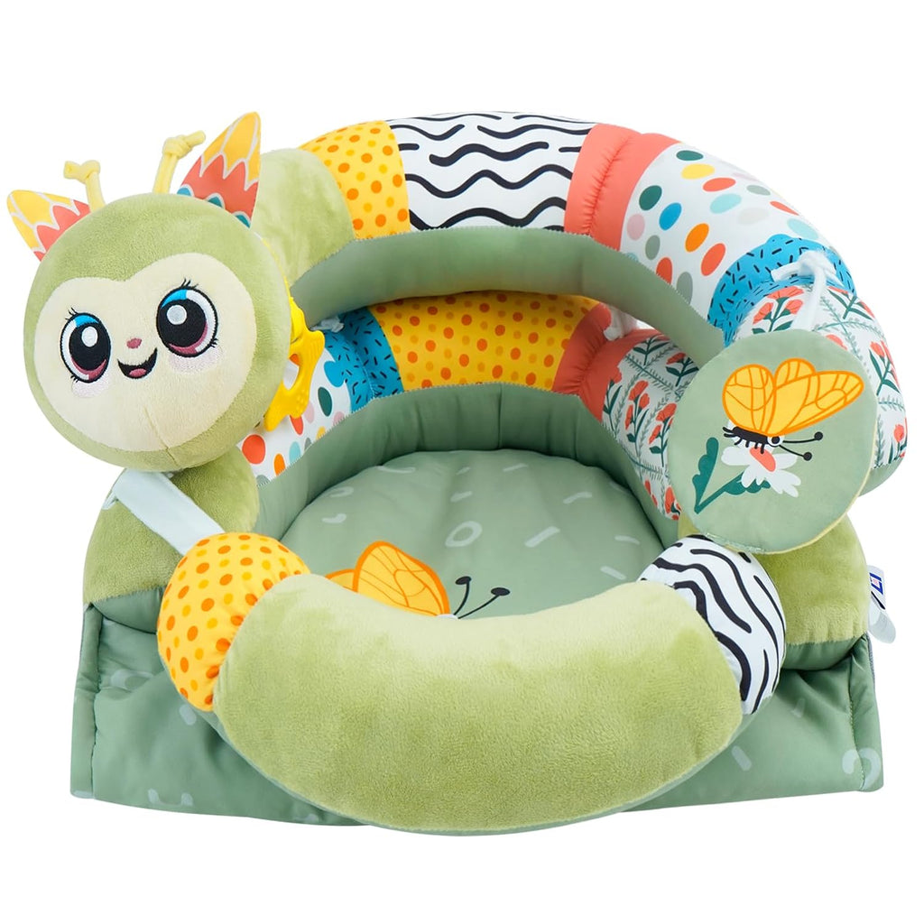 In-1 Tummy Time Mat & Seated Support Pillow,Baby Tummy Time Pillow Support for Newborns and Older Babies