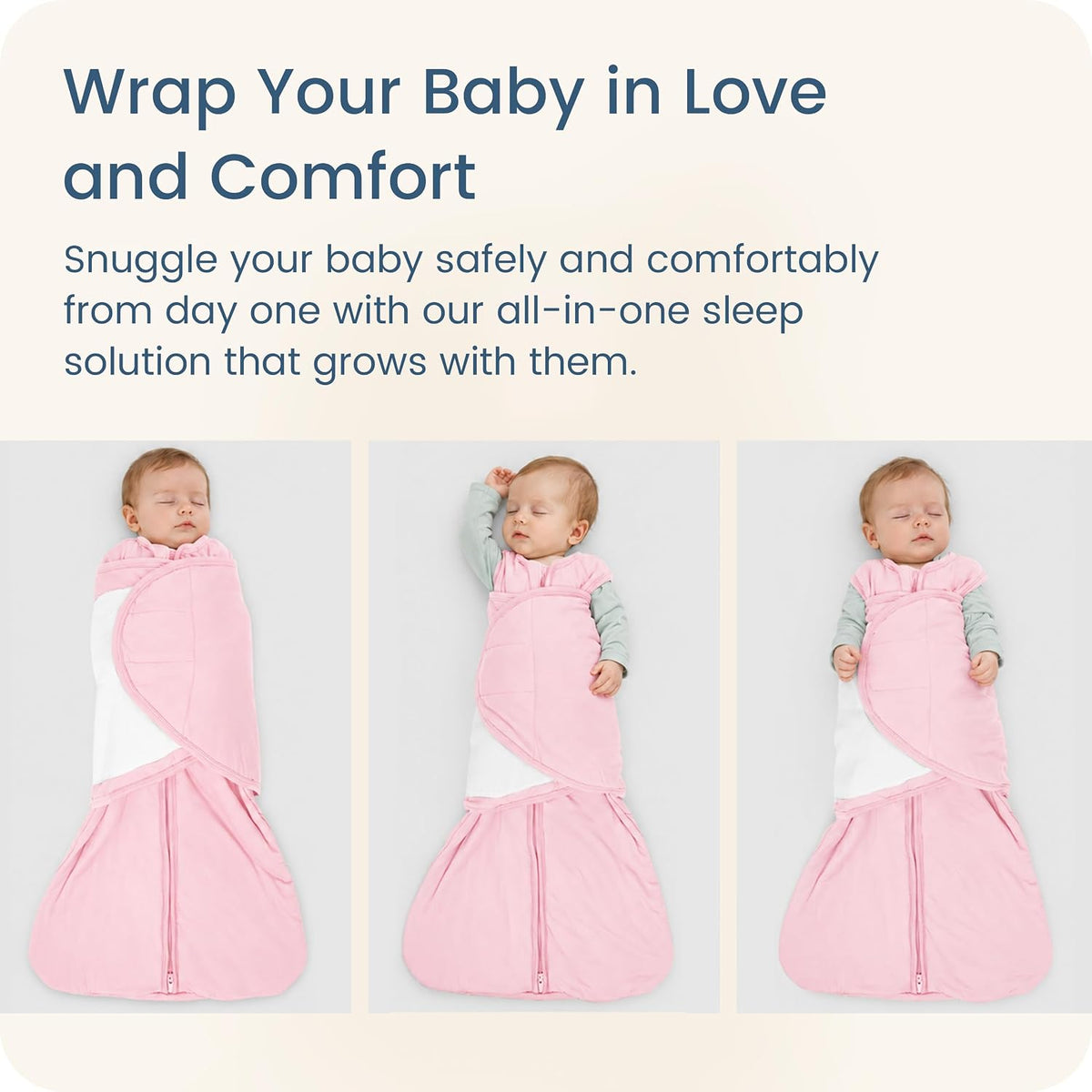 Newborns Swaddle Sleep Sack, 1.0 TOG Baby Blanket for Newborns, Soft Sleeping Bag for Infants
