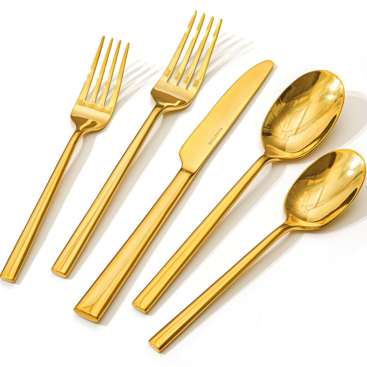 Gold Silverware Set for 12, 60-Piece Stainless Steel Flatware Cutlery Set