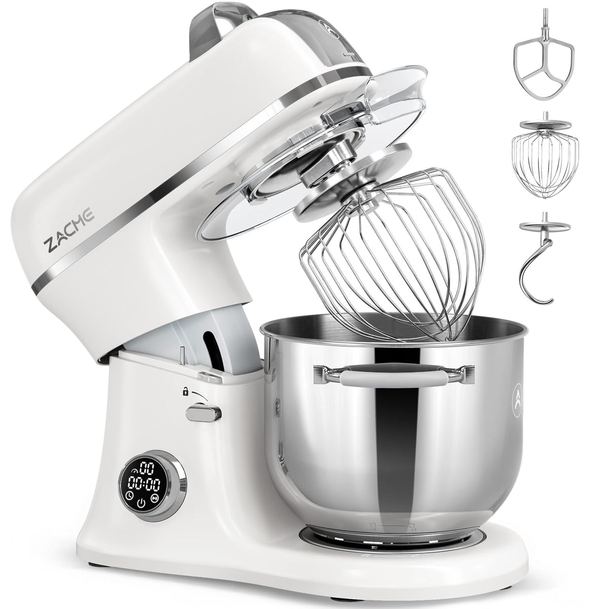 7 Quart Stand Mixer Aluminum Die Casting, 650W 12 Speed Tilt-Head Kitchen Electric Stand Mixer, Household Food Mixer