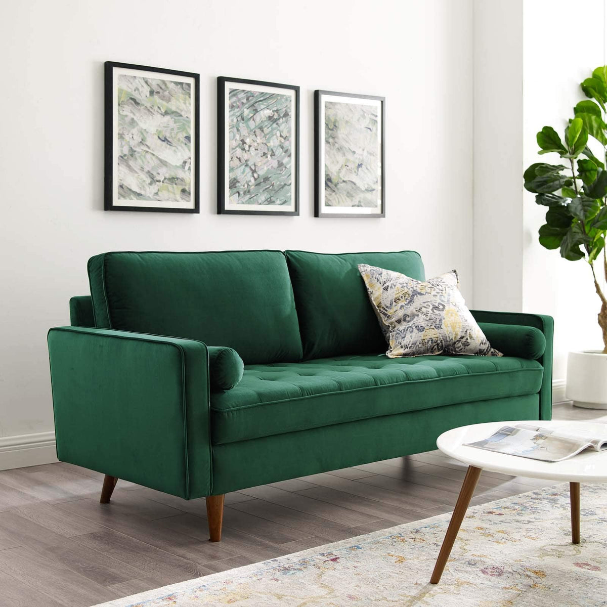 Valour Performance Sofa, Green
